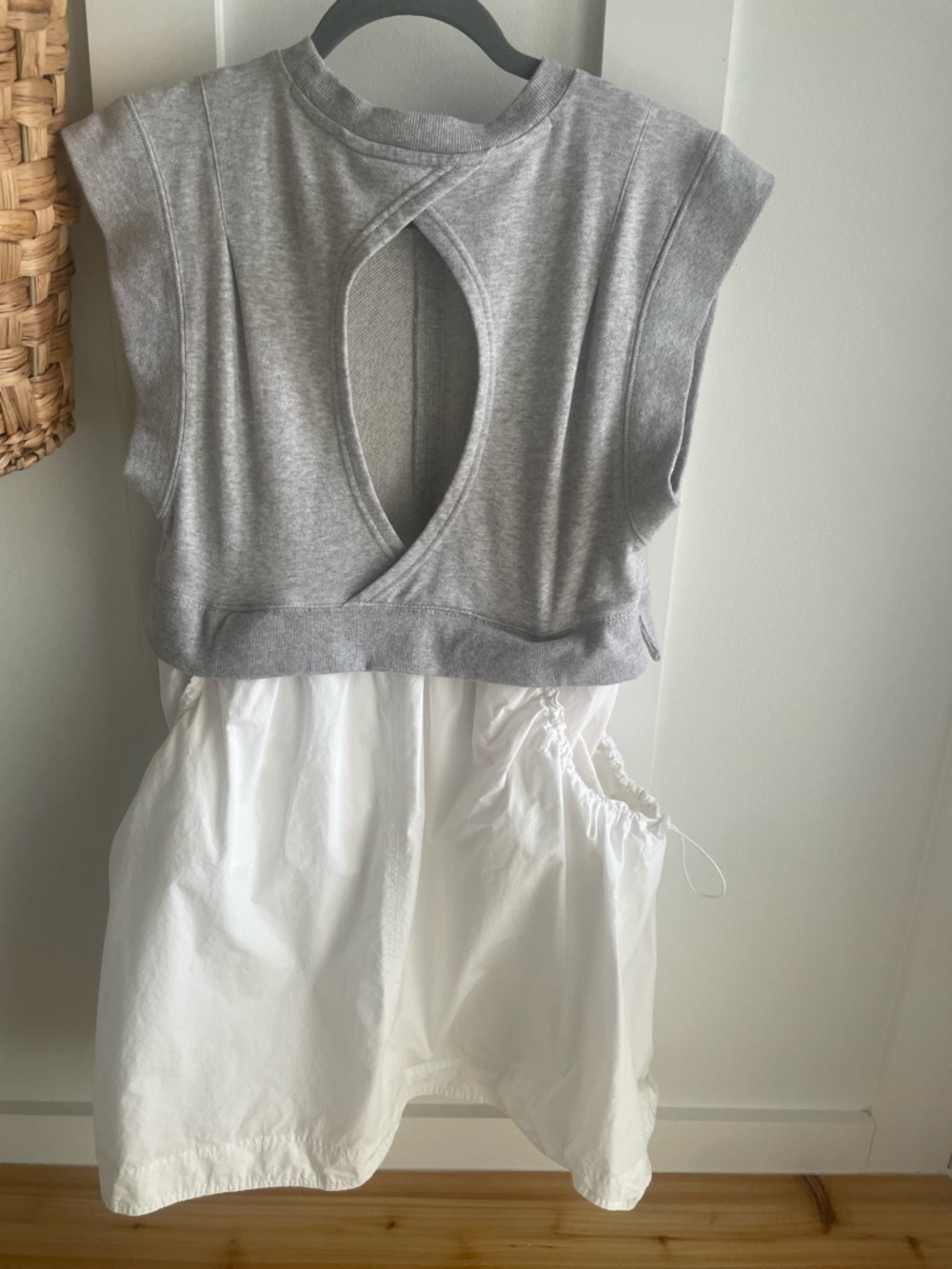 Sleeveless Grey Mini Dress - Picture 3 of 6